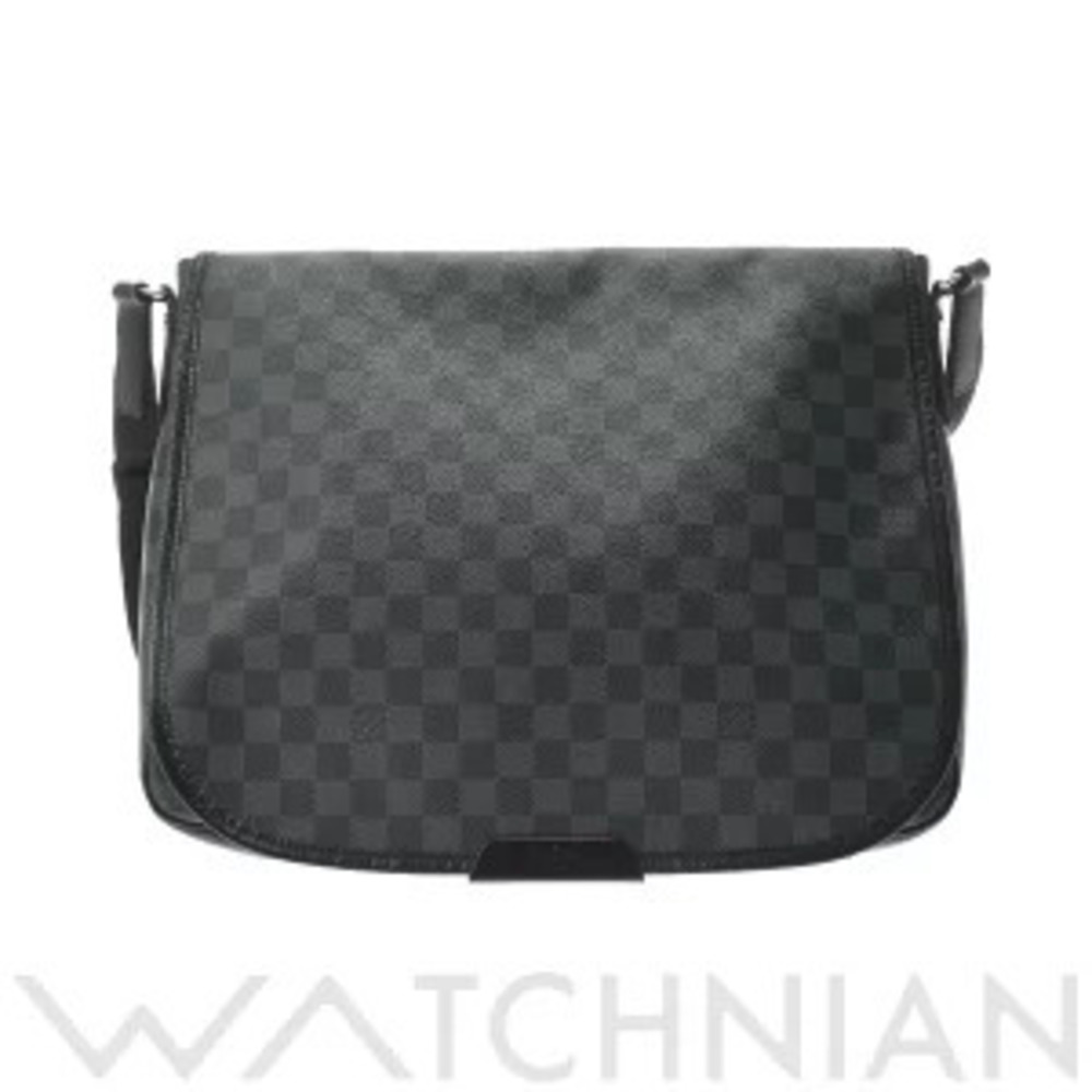 Louis Vuitton Damier Graphite Black Renzo Black Gray Canvas Shoulder Bag